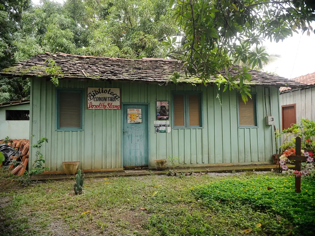 A casa onde irmã Dorothy Stang morava, em Anapu (foto: Agência Brasil)